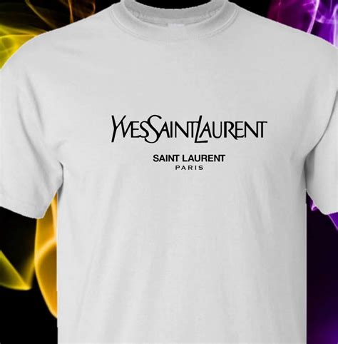 yves saint laurent logo shirt|vintage yves Saint Laurent shirt.